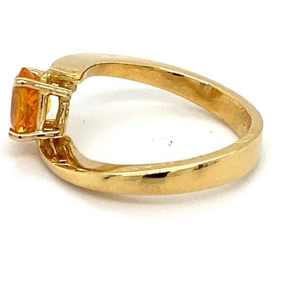 Mandarin Spessartine 1.62ct Solid 18K Gold Ring - Picture 6 of 7